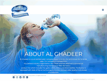 Tablet Screenshot of alghadeerwater.com